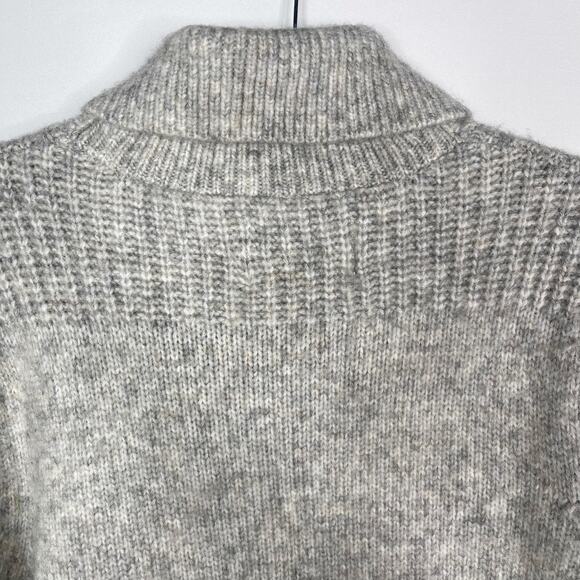 Schott Bros NYC Mens Medium M Gray Midweight Shawl Collar Sweater Wool Blend - Picture 7 of 7